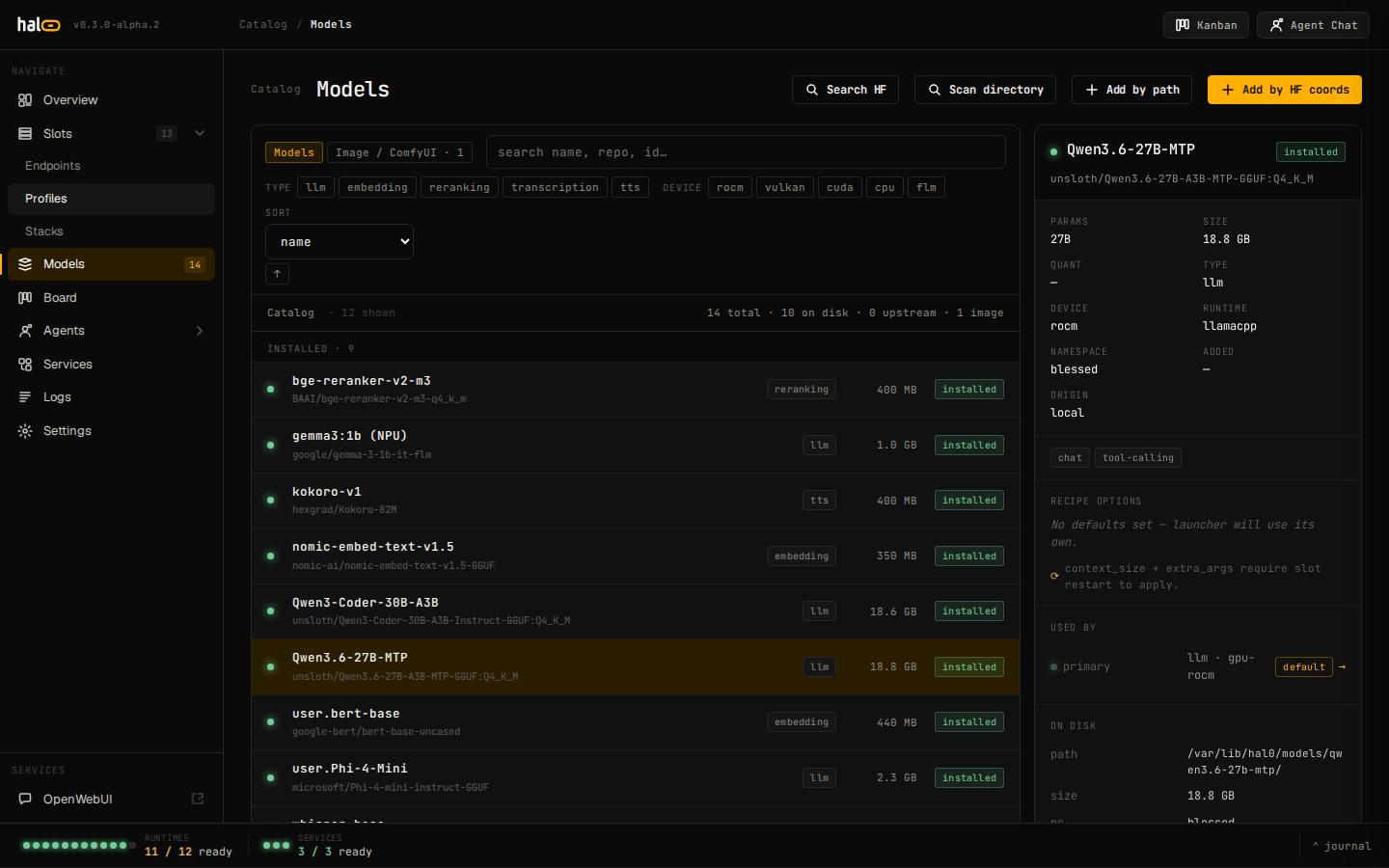 Models registry